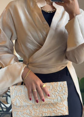 Shadow Grace Cream Beige Blouses