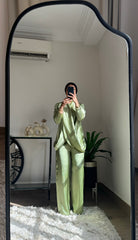 Dripping Set Metallic Olive green π«