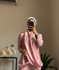 Dripping Blouses Metallic ๐ธ ุฃู Soft pink