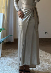 Aurora Skirt Beige Gold ✨