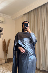 Aurora Skirt Metallic gray Velvet