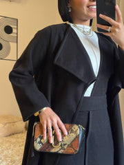 π€ Midnight Grace Long Coat Black