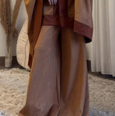 Coco Suede Pants Wide-Leg Trousers – Havane Camel