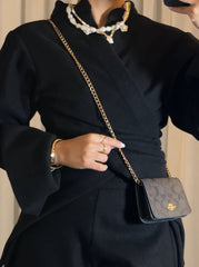 Black wool shadow Set