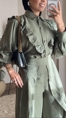 ๐ฟ Celina Flow Set โ Olive Linen