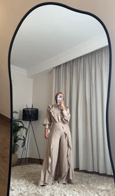 🤍 Celina Flow Set – Beige Linen