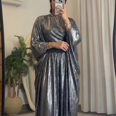Opal Shine Set – Metallic Charcoal Grey 🩶✨