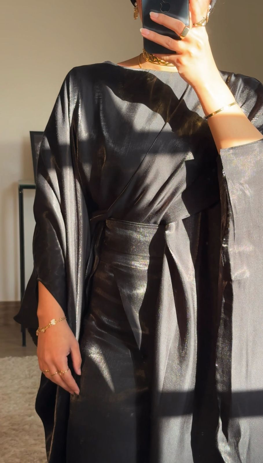 Celestial Glow Blouse -Black✨