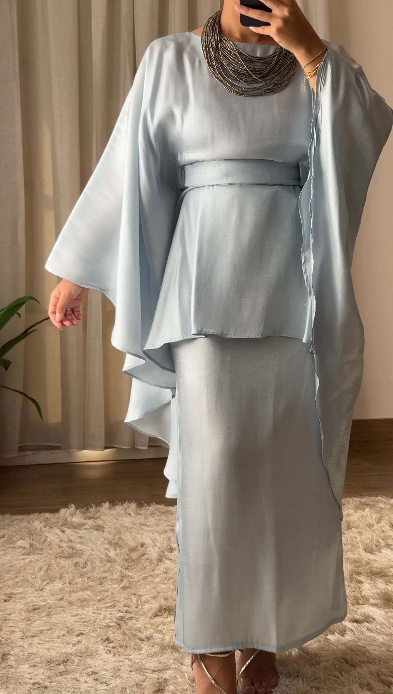 Riviera Classic Blouse in Baby blue