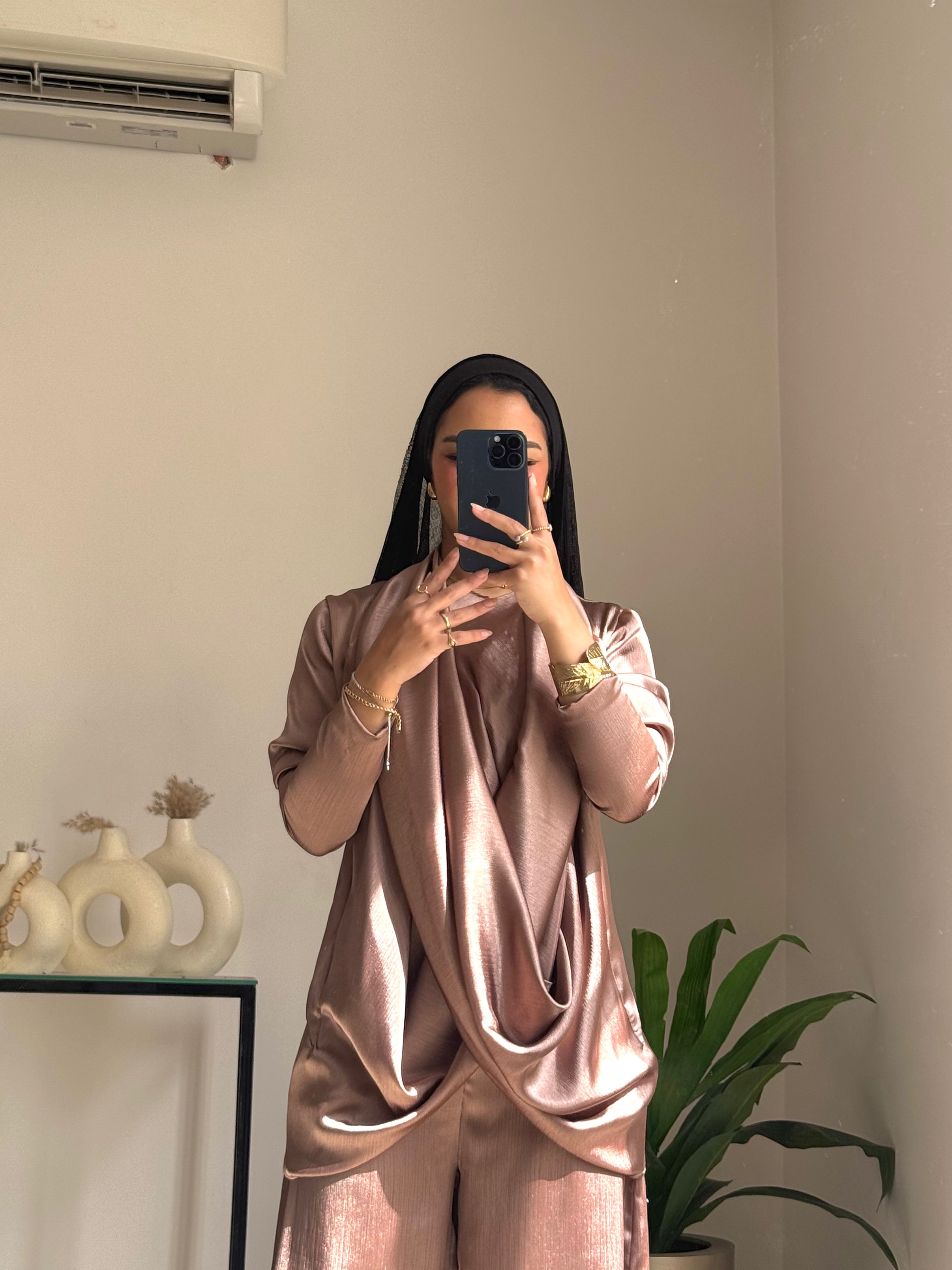 Dripping Blouses Metallic  Brown 🤎