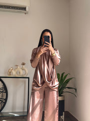 Dripping Blouses Metallic  Brown 🤎