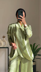 Dripping Blouses  Metallic Olive green 🫒