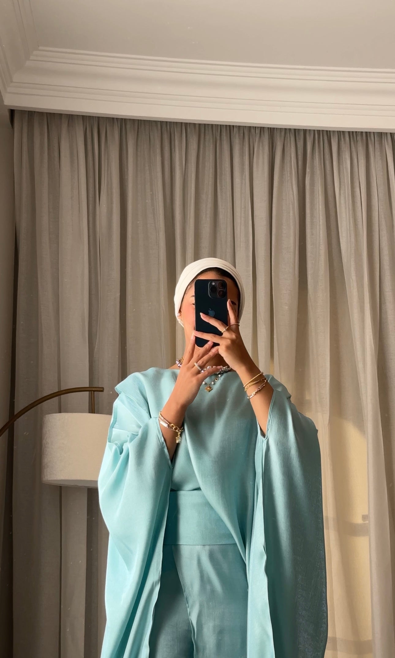 Celestial Glow Blouses Turquoise Pastel