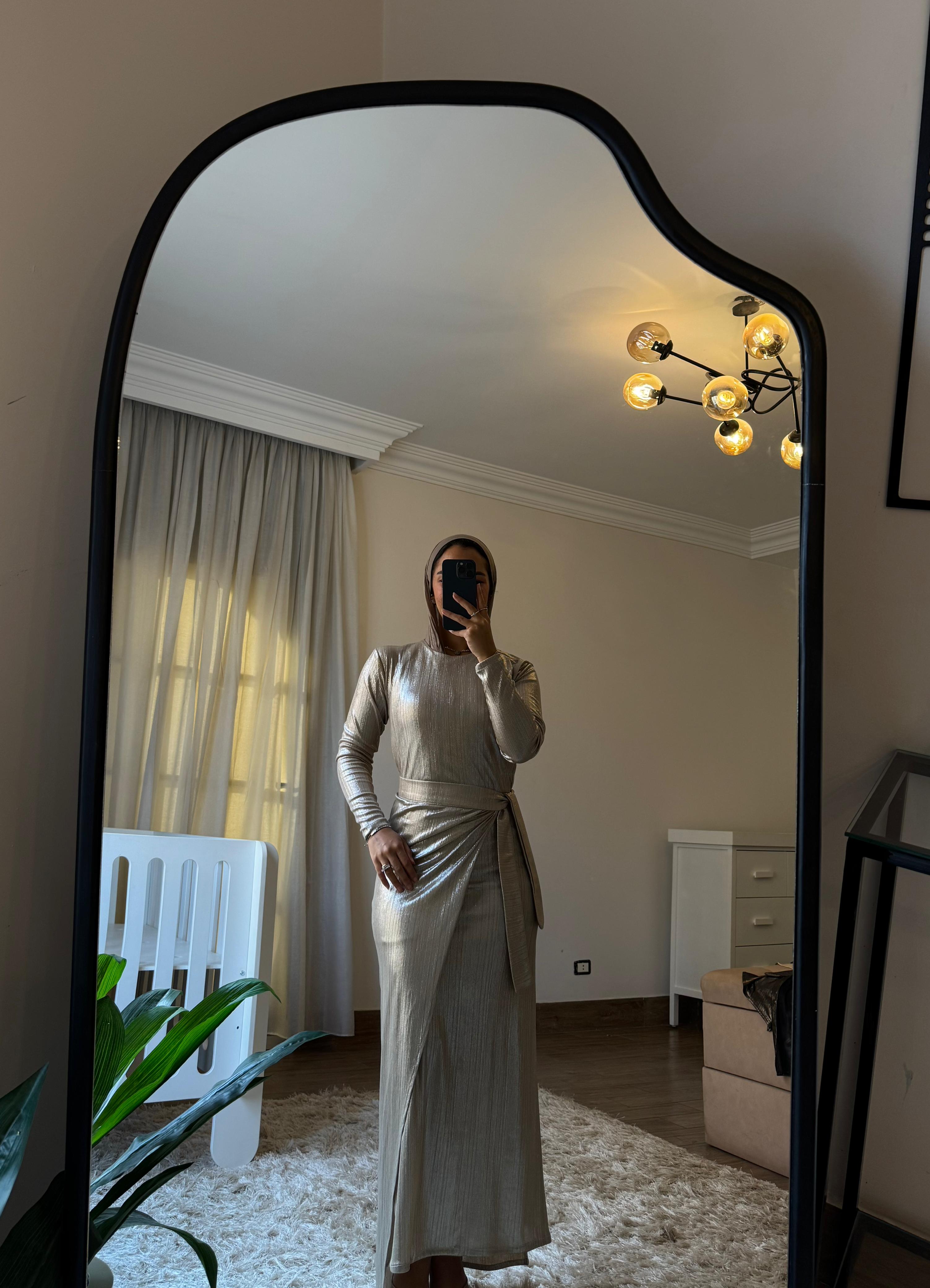 Aurora Dress only Beige Gold ✨