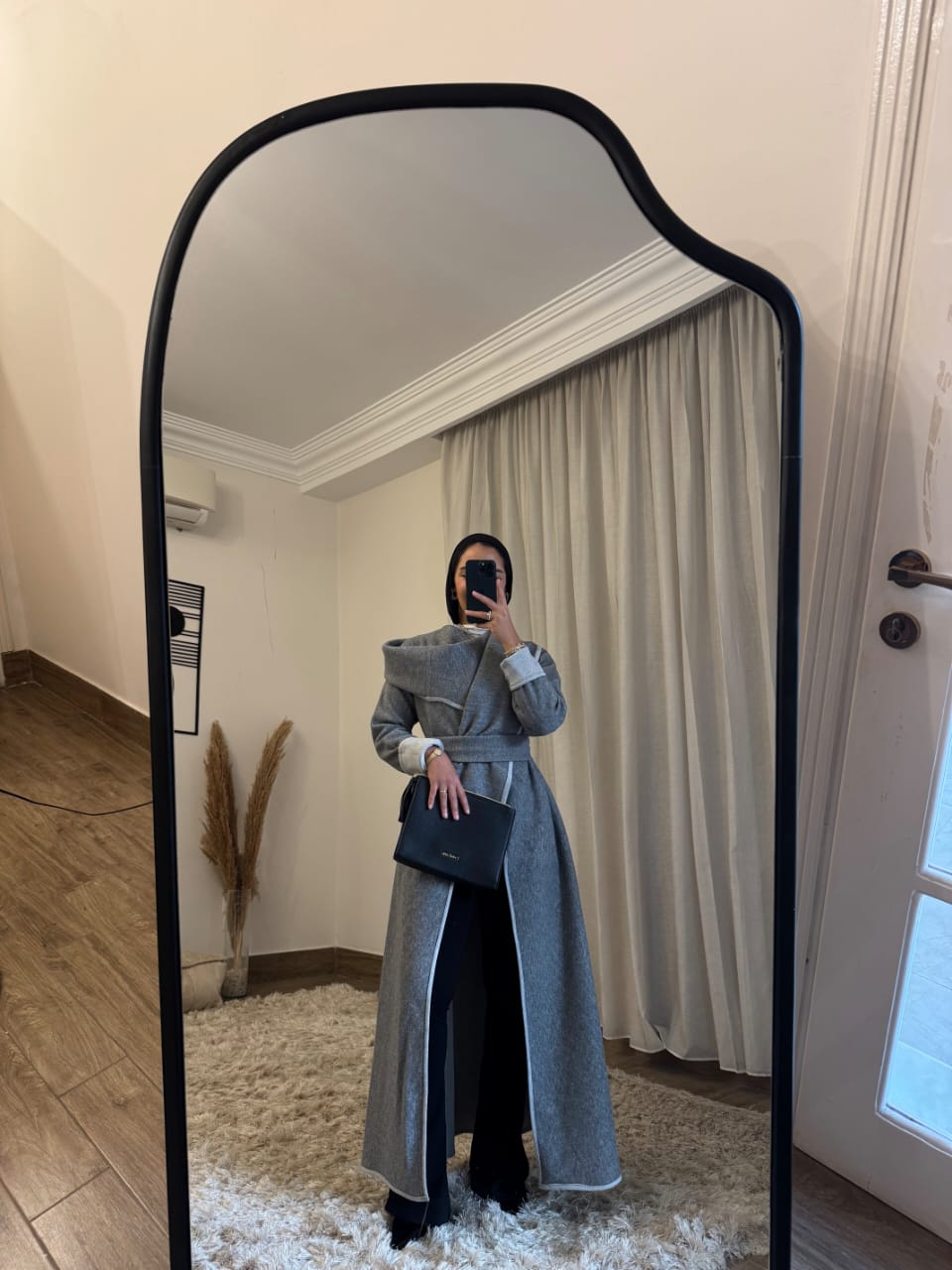 ✨Midnight Grace Silver Mist Long Coat Full Set