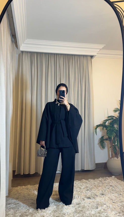 Butterfly Wool Pants– Classic Black