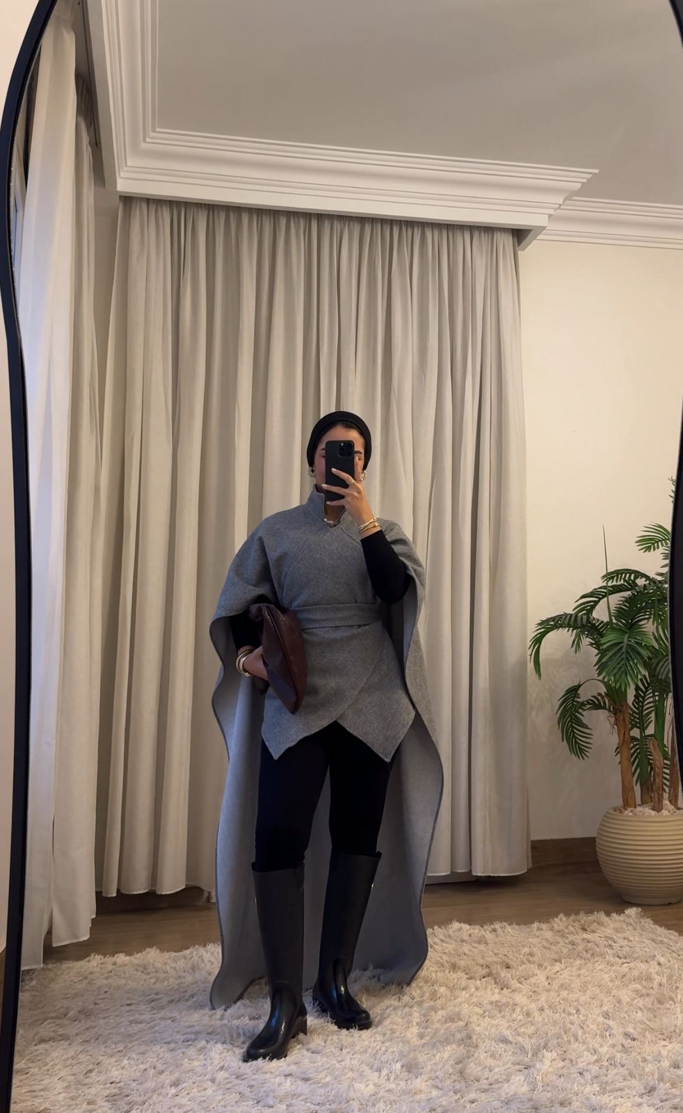 👚 Twist Top Light Grey WOLL