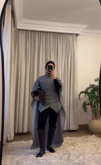 👚 Twist Top Light Grey WOLL