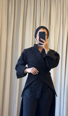 Black wool shadow Set