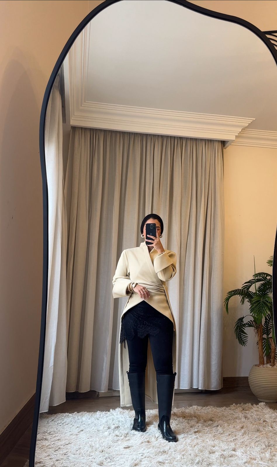 Beige wool shadow Set