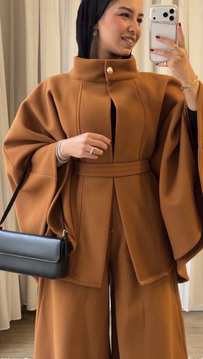 🦋 Butterfly Wool Set– Caramel Brown