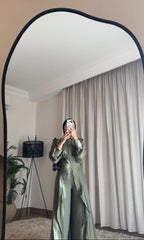 🌿 Celina Flow Set – Olive Linen
