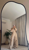 Celina Flow Soirée  Set  – Beige Linen (Soirée Collection)