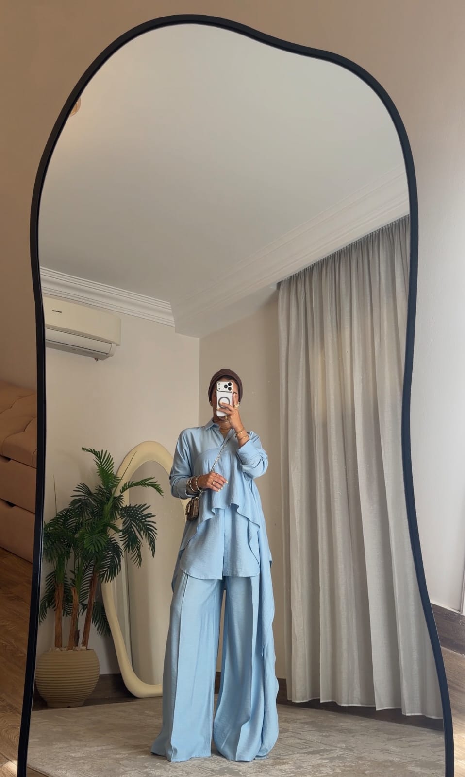 ✨ Sky Flow Blue Linen Set ✨