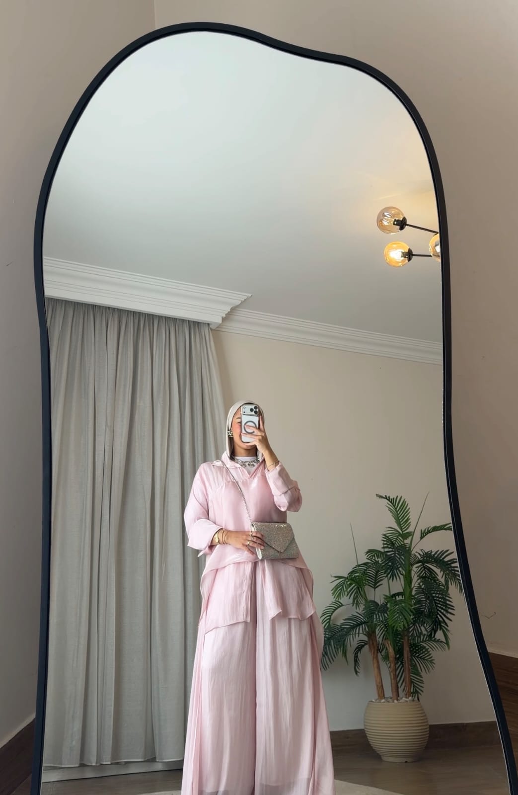 Sky Flow Organza Set in Soft Pink 🩷