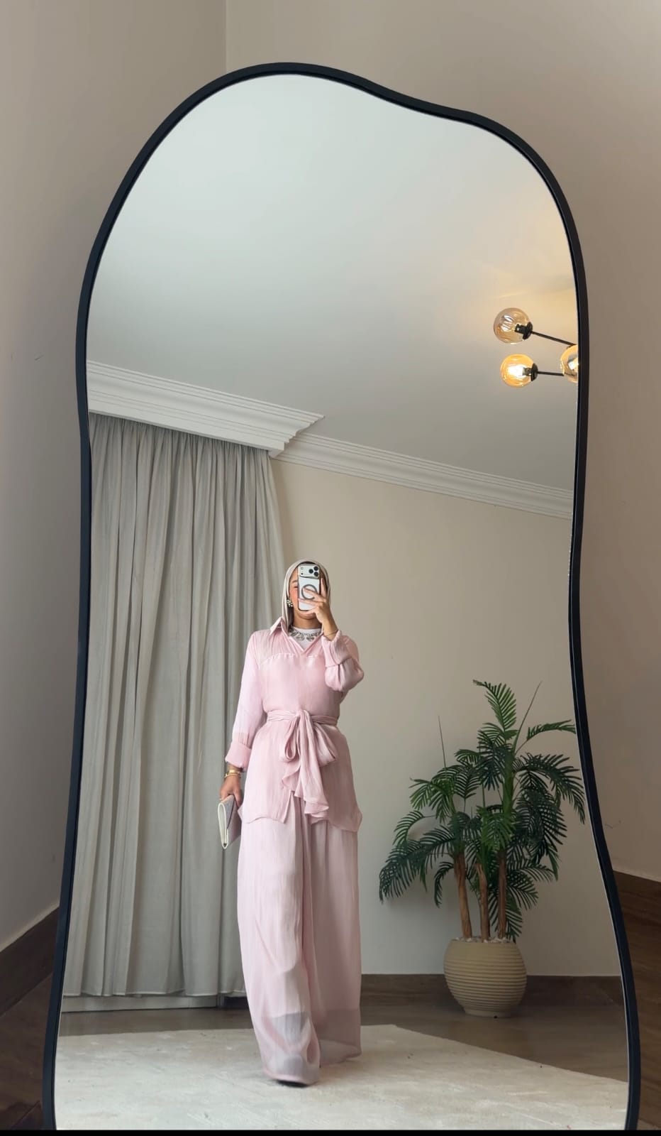 Sky Flow Organza Set in Soft Pink 🩷