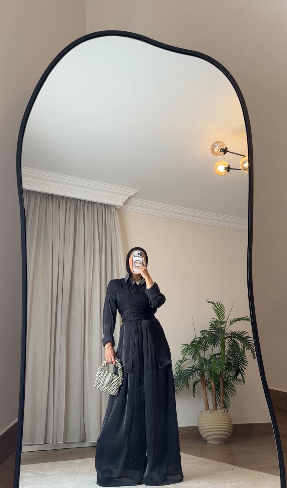 Sky Flow Organza Set in Black🖤