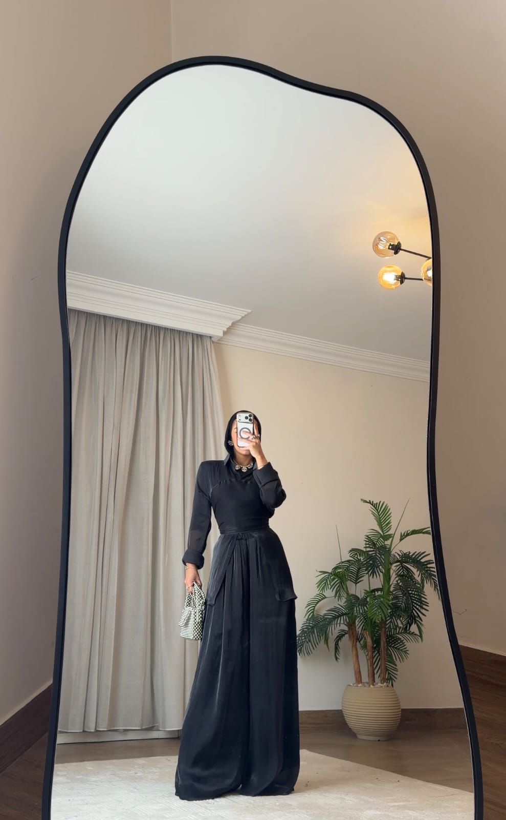 Sky Flow Organza Set in Black🖤