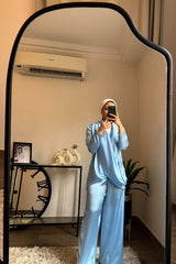 Draped Elegance Pants Baby blue&nbsp; | درايبد إيليجنس