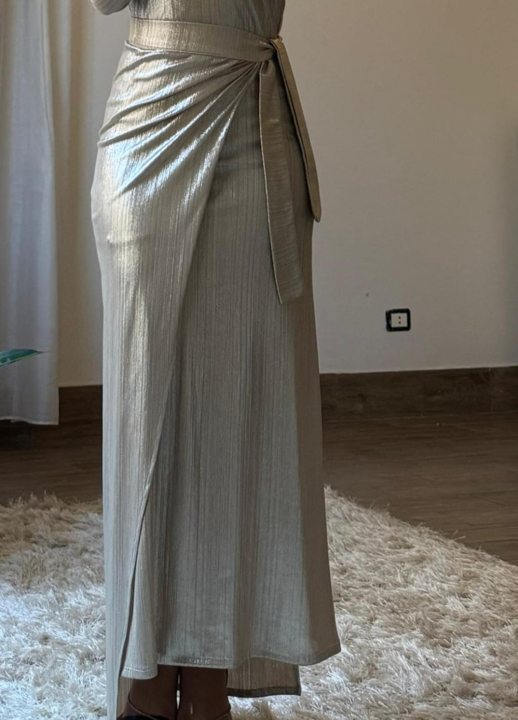 Aurora Skirt Beige Gold ✨