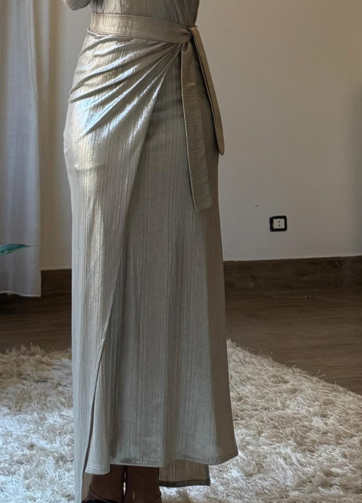 Aurora Skirt Beige Gold ✨