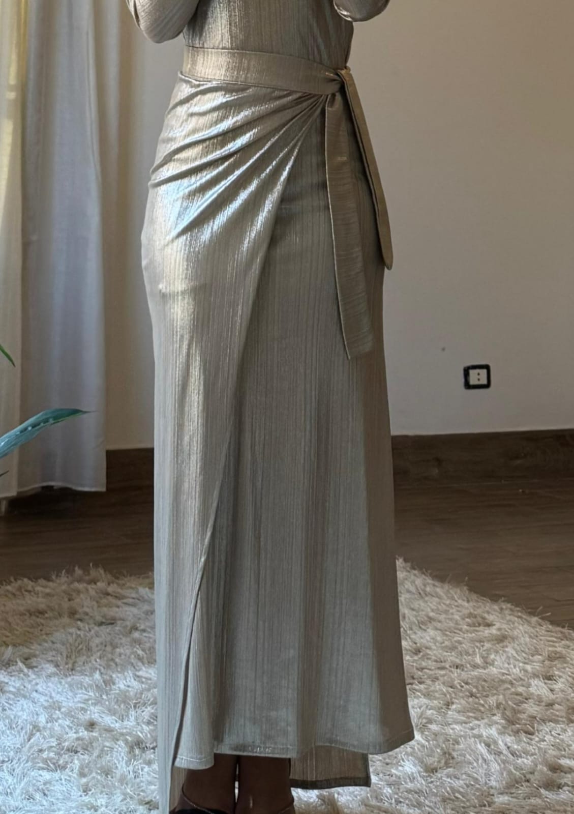 Aurora Skirt Beige Gold ✨