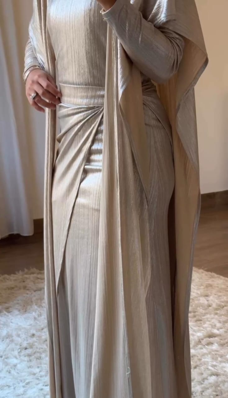 Aurora Caftan Beige Gold ✨