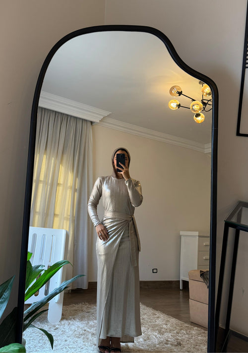 Aurora Dress only Beige Gold ✨