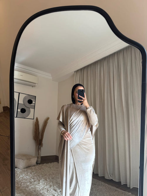 Aurora Full Set Beige Velvet Elegance