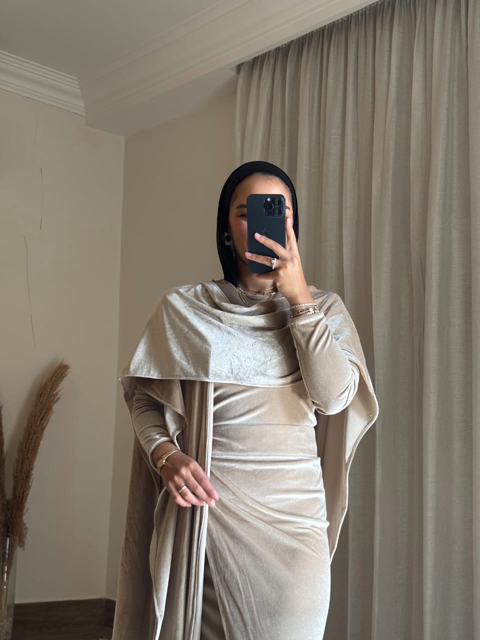 Aurora Skirt  Beige Velvet