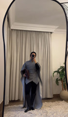 👚 Twist Top Light Grey WOLL