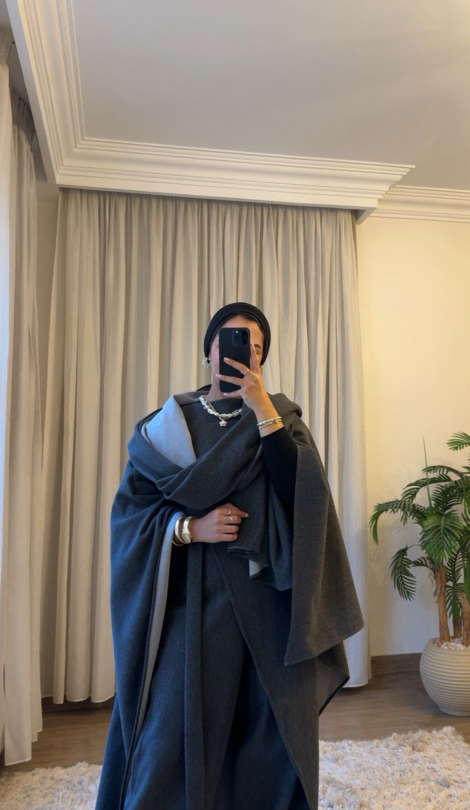 🖤Nova set Dark Grey wool