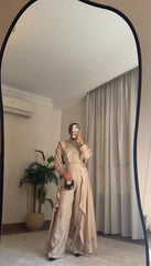 Celina Flow Soirée  Set  – Beige Linen (Soirée Collection)