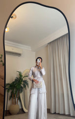 Sky Flow Organza Set – Soft Grey