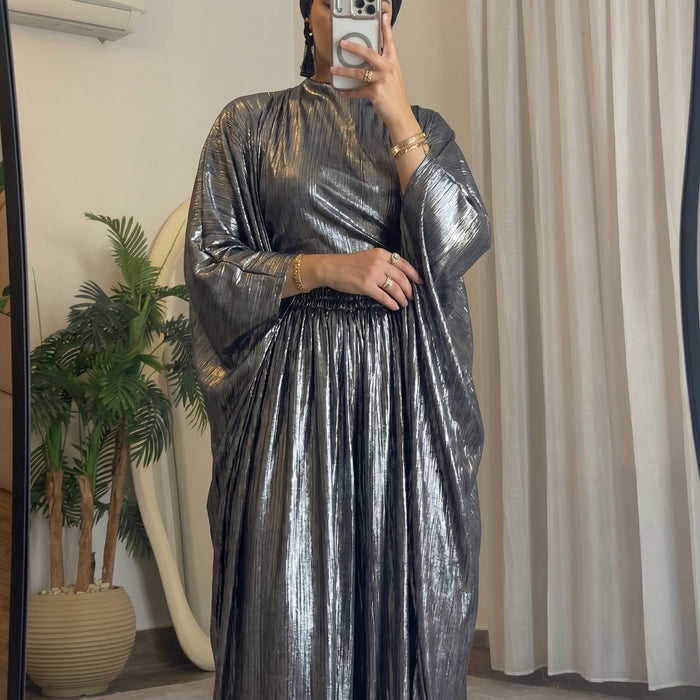 Opal Shine Set – Metallic Charcoal Grey 🩶✨